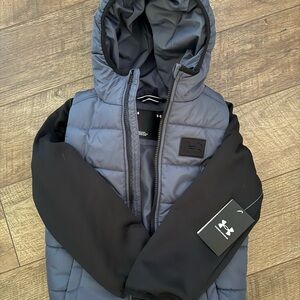 Under Armour Boy’s Black and Dark Gray Puffer Jacket